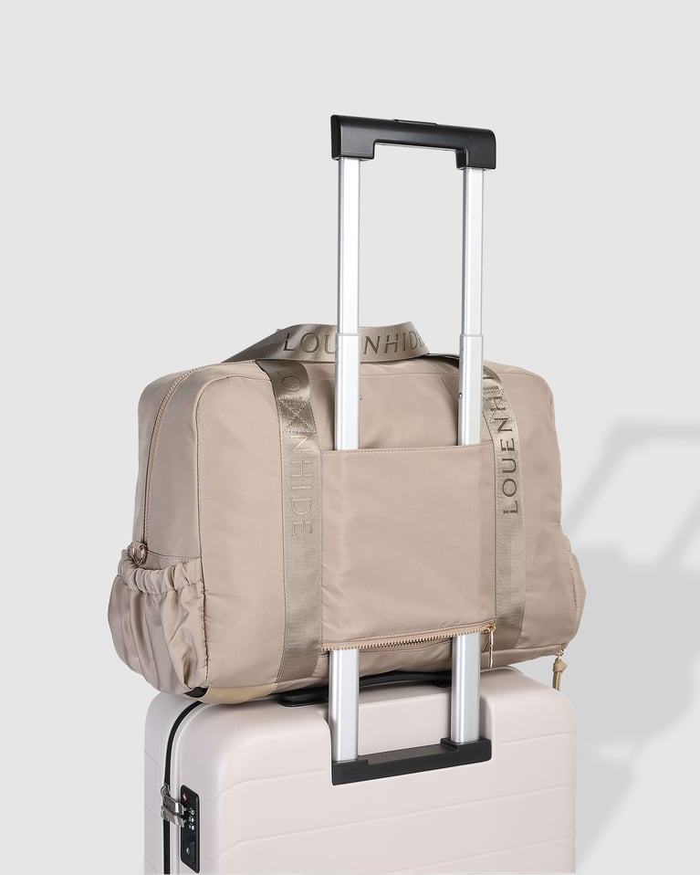 Louenhide Jenn Nylon Travel Bag Beige