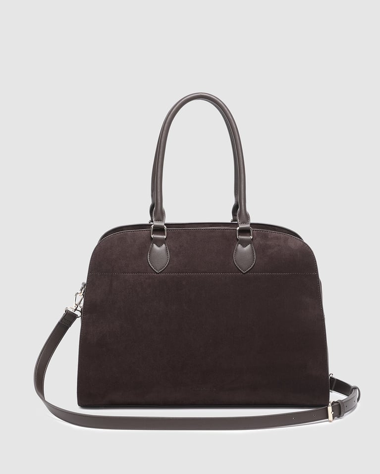 Louenhide Blaire Suede Tote Bag  Chocolate