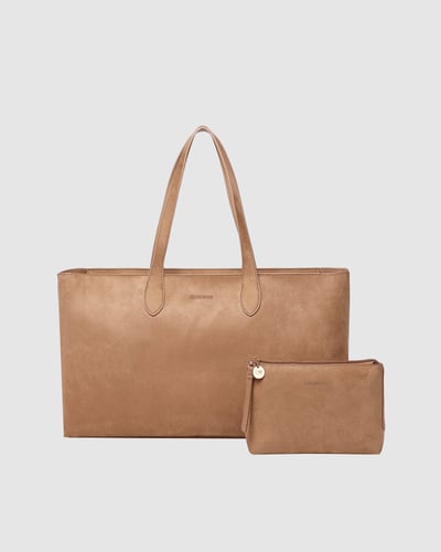 Elke Everyday Pouch Set - Suede Honey