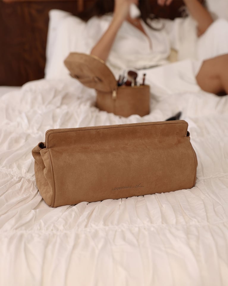 Louenhide Margot Hair Tool Travel Case Suedette Honey