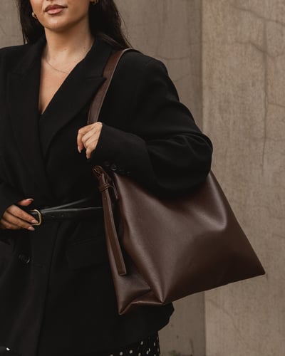 Peyton Everyday Pouch Set - Chocolate - Lifestyle