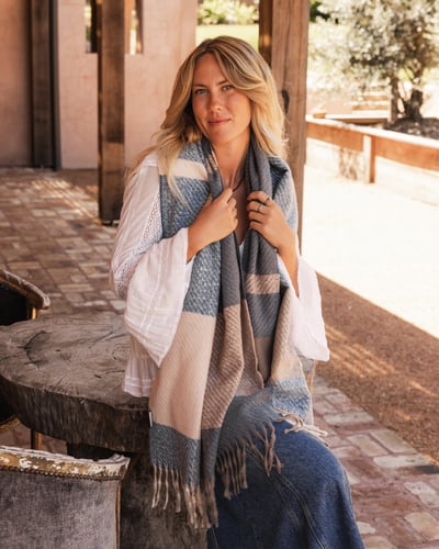 Cambridge Scarf - Chambray - Lifestyle
