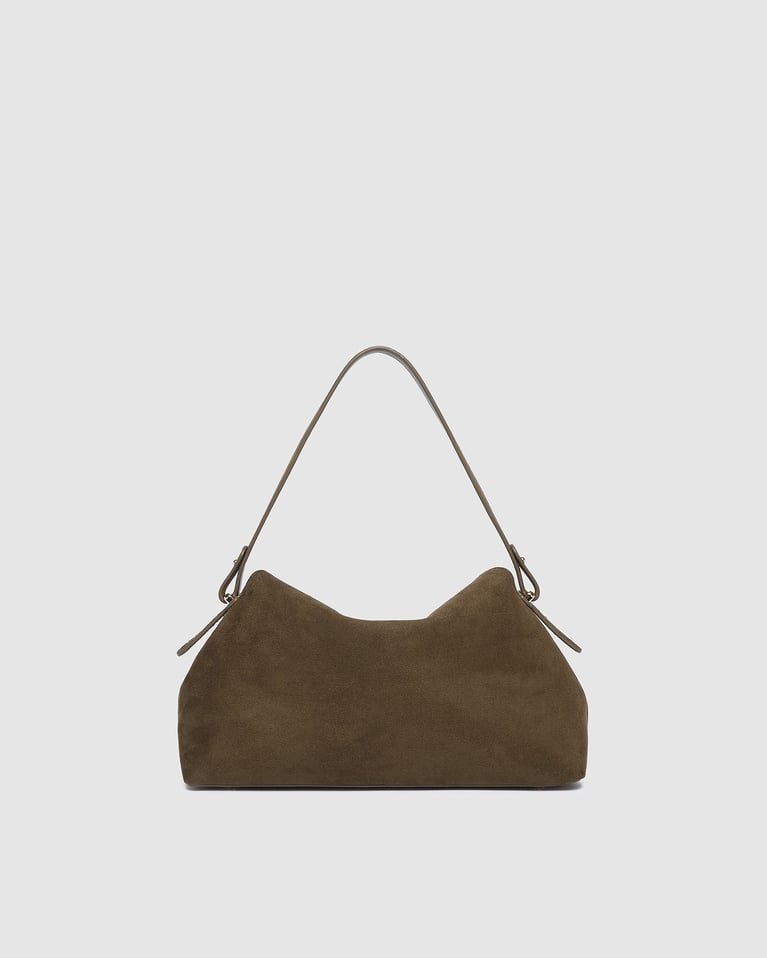 Louenhide Nicole Handbag  Suede Olive