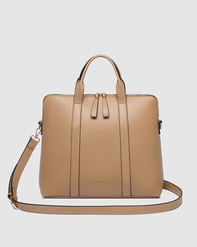 Rhodes Trolley Laptop Bag - Latte
