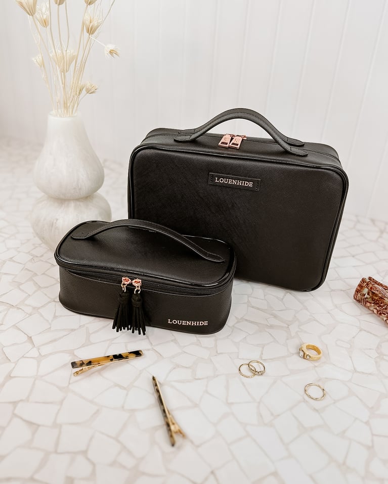 Louenhide Georgie & Fifi Cosmetic Set Black