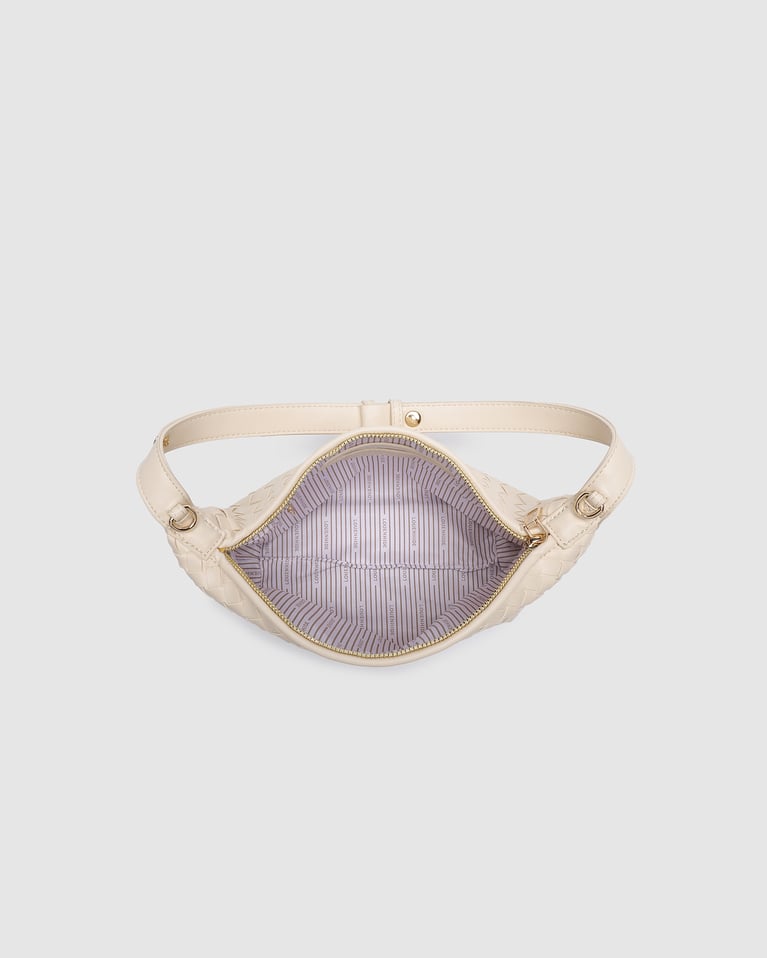 Louenhide Madeline Shoulder Bag Woven Vanilla