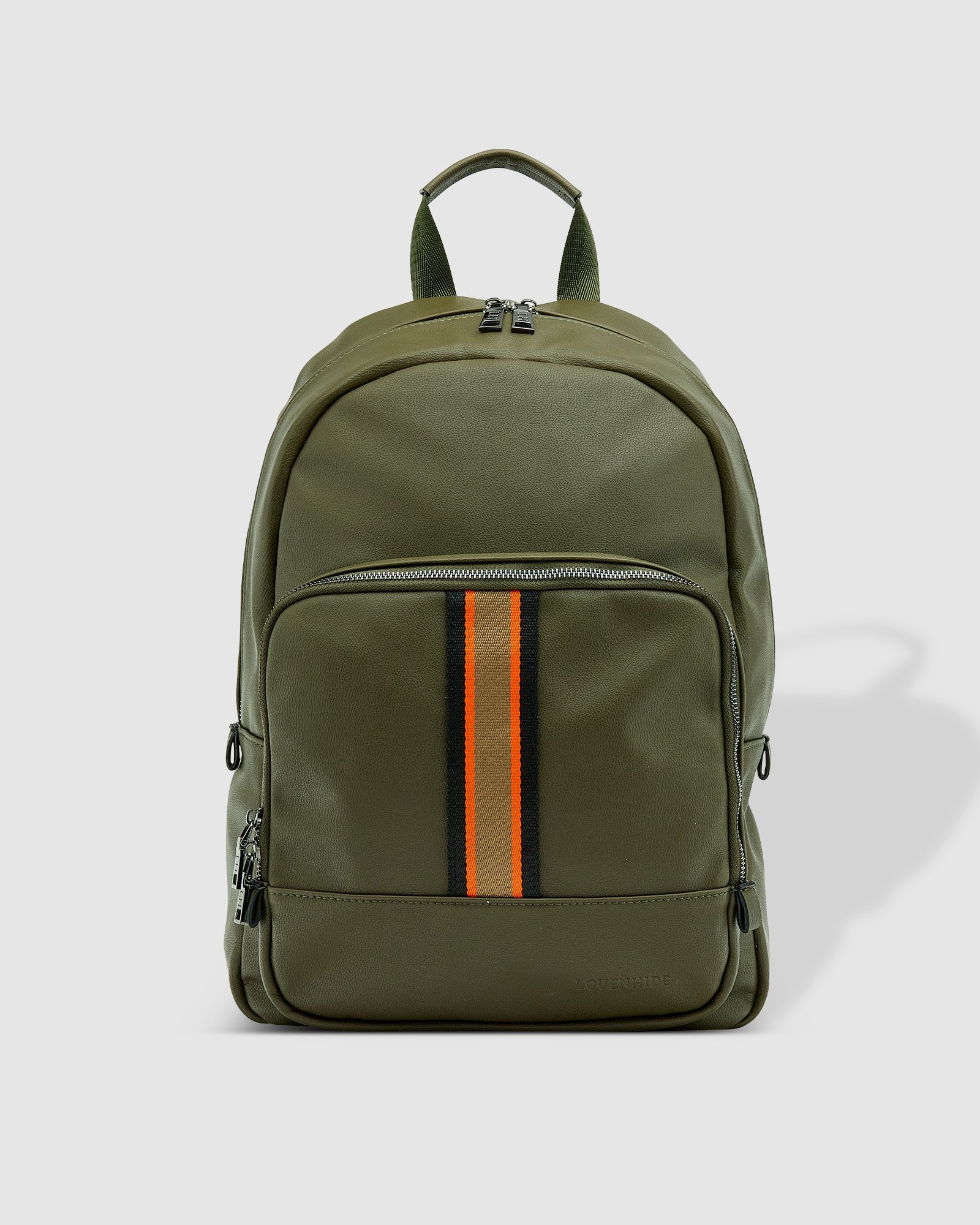 Louenhide Bentley Stripe Backpack Khaki Orange