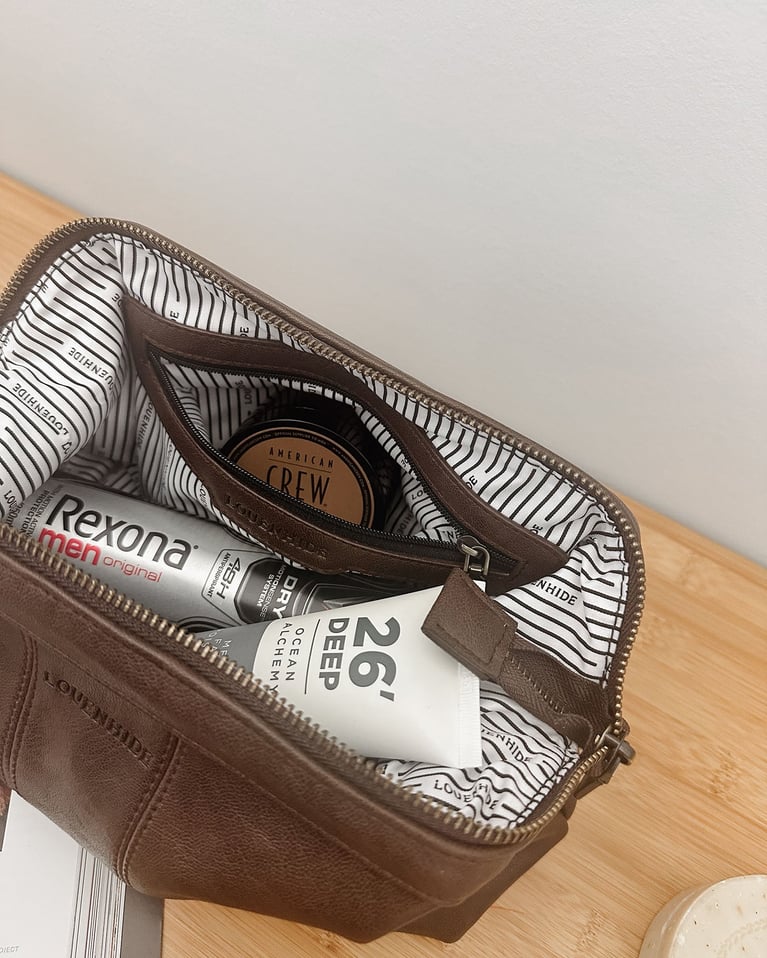 Louenhide Albie Cosmetic Case Saddle Chocolate