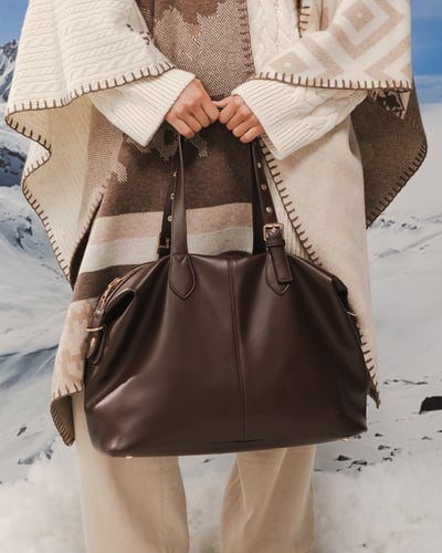 Hampton Tote Bag - Chocolate - Lifestyle