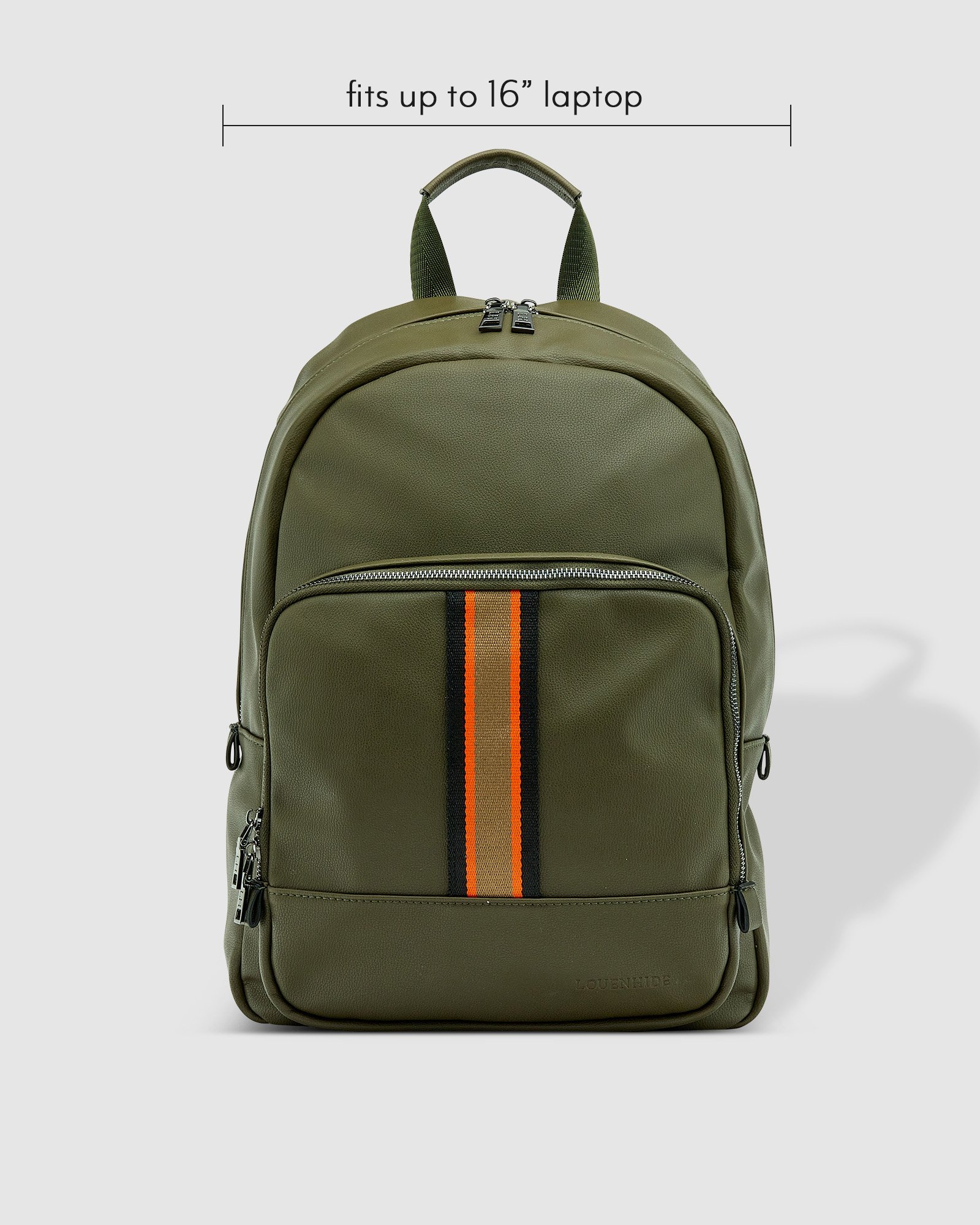 Louenhide Bentley Stripe Backpack Khaki Orange