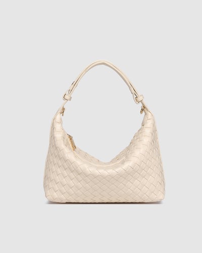 Madeline Shoulder Bag - Woven Vanilla