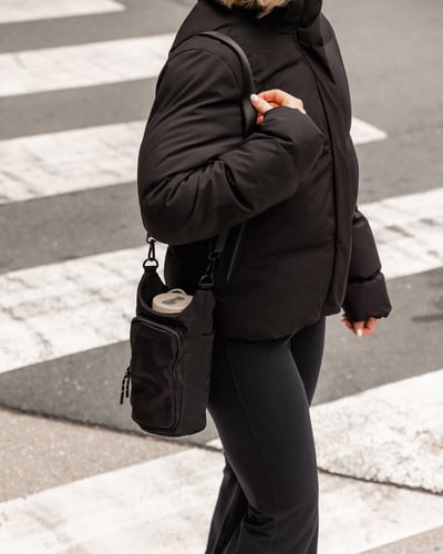 Miami Water Bottle Bag - Black - Lifestyle