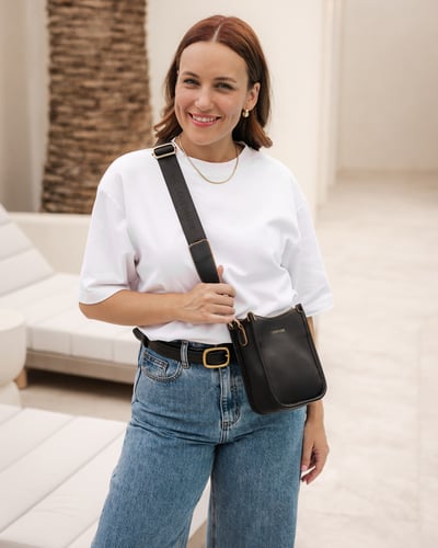 Parker Crossbody Bag - Black - Lifestyle