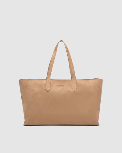 Elke Tote Bag   - Suede Honey