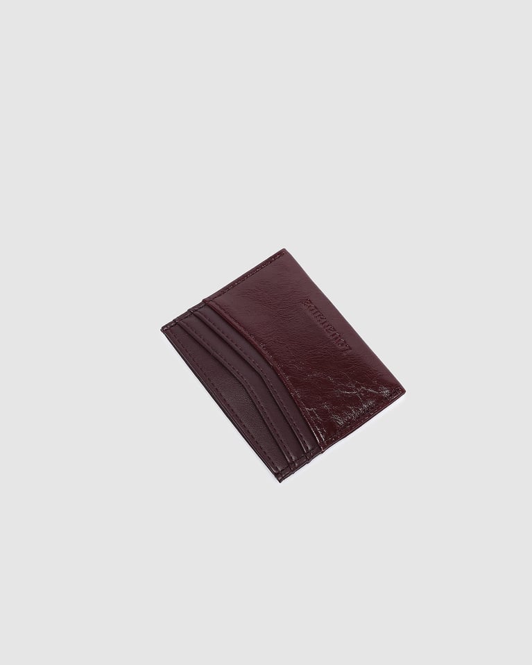 Louenhide Ada Cardholder Burgundy Patent