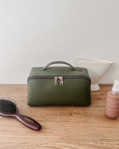 Mary Cosmetic Bag - Olive - Lifestyle