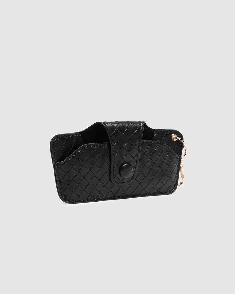 Louenhide Skittle Sunglass Case Woven Black