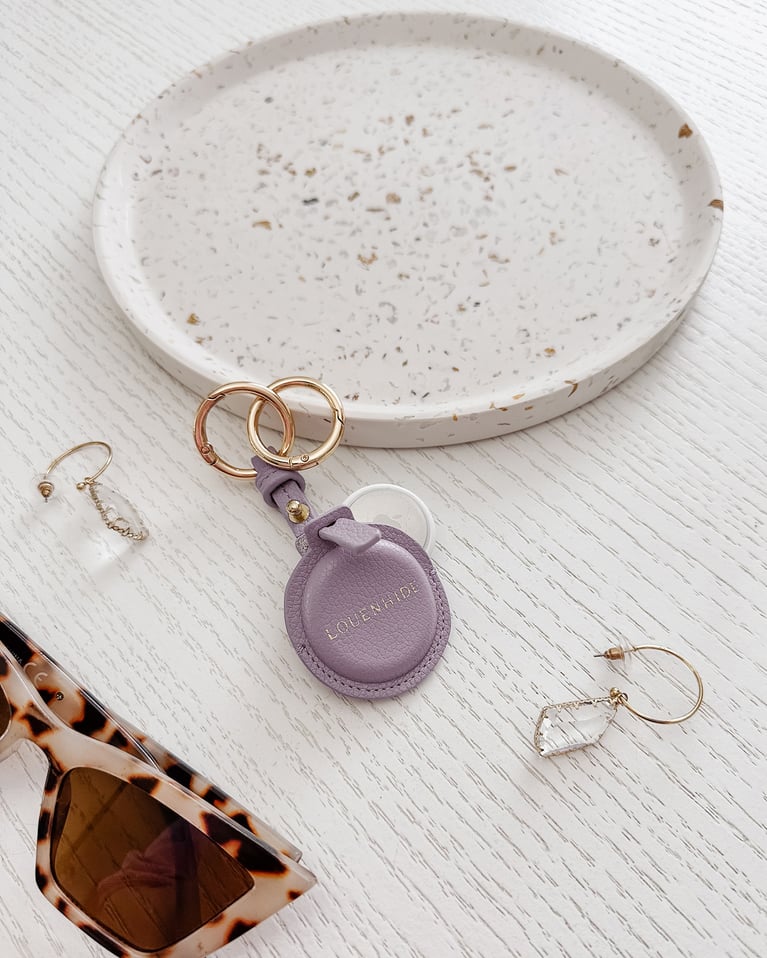 Louenhide Opal Airtag Keyring Lilac