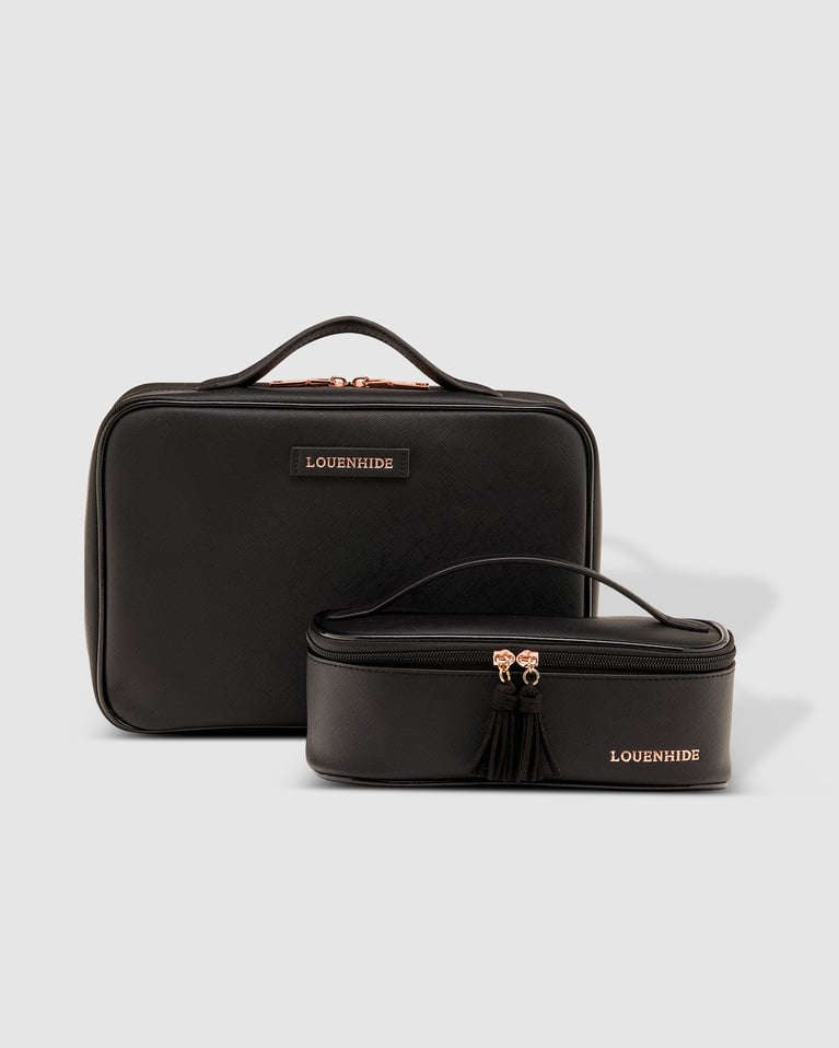 Louenhide Georgie & Fifi Cosmetic Set Black