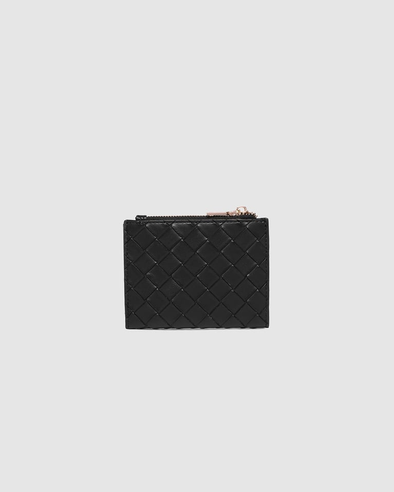 Louenhide Lily Woven Wallet Black