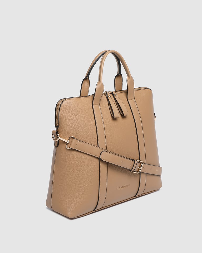 Louenhide Rhodes Trolley Laptop Bag Latte