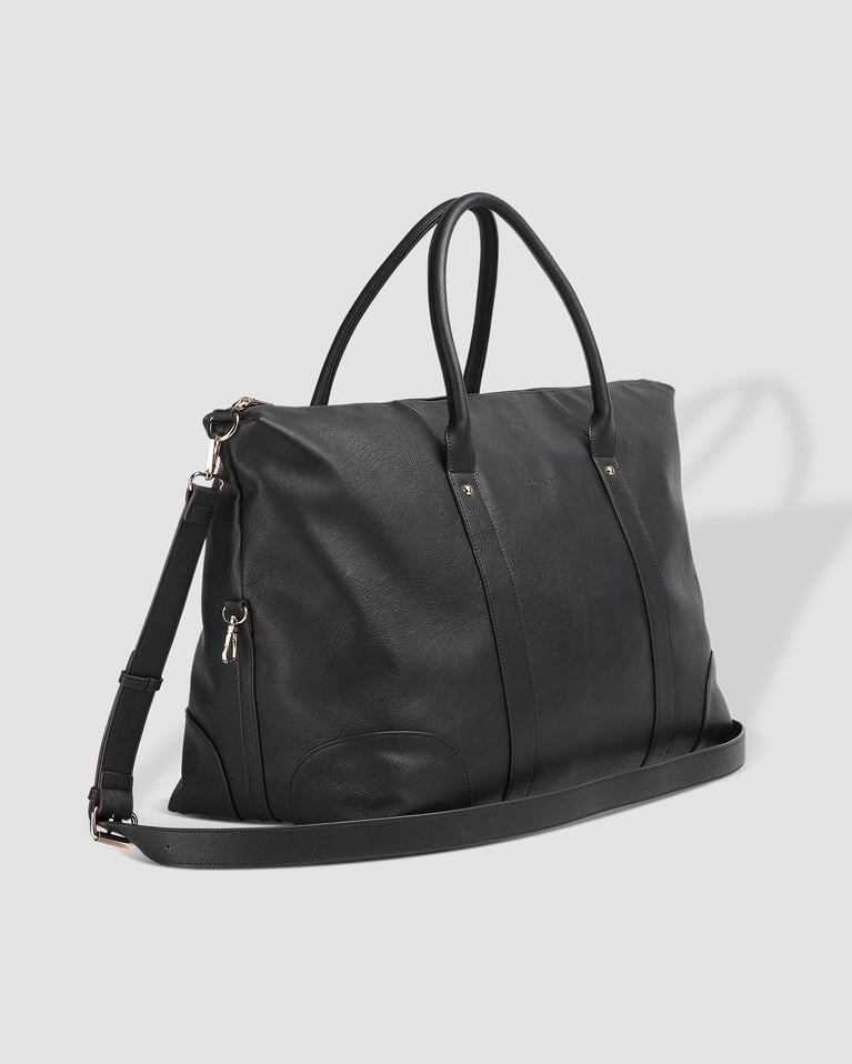 Louenhide Alexis Stripe Weekender Travel Bag Black