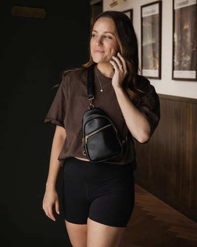Baby Bella Sling Bag - Black - Lifestyle