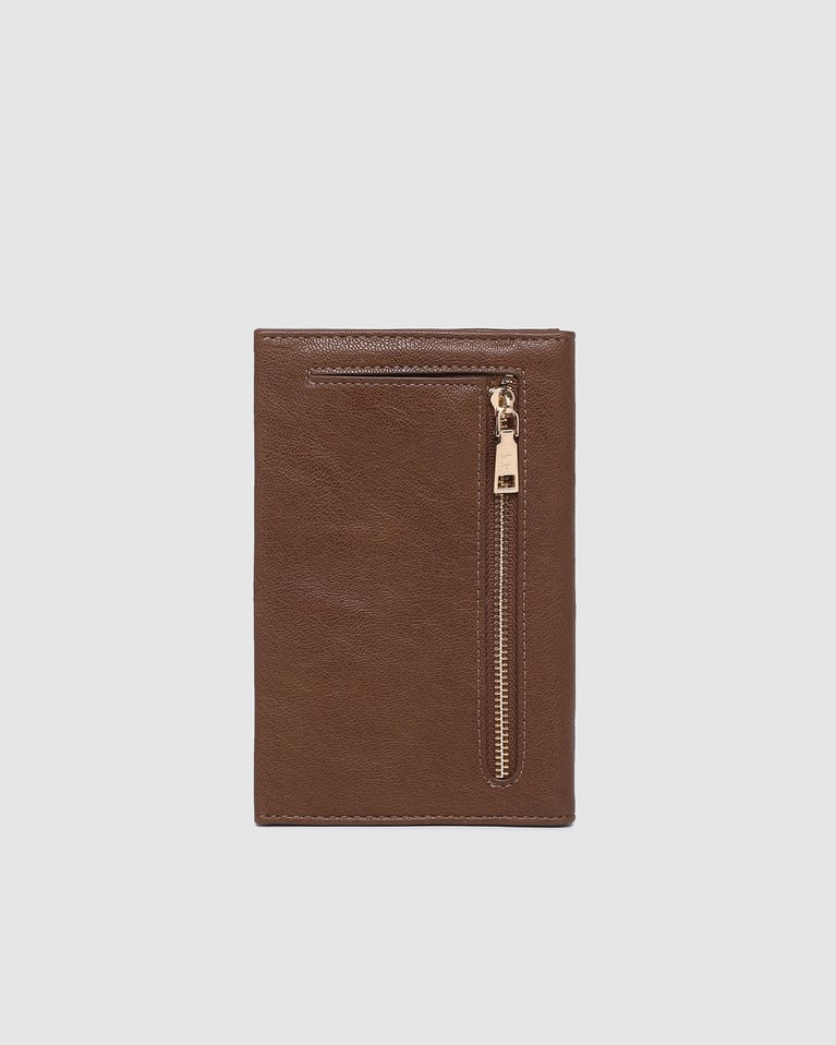 Louenhide Venice Passport Holder Saddle Cognac