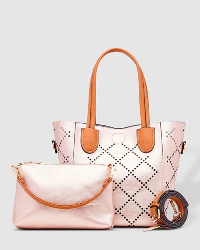 Louenhide Baby Bermuda Tote  Pink Champagne