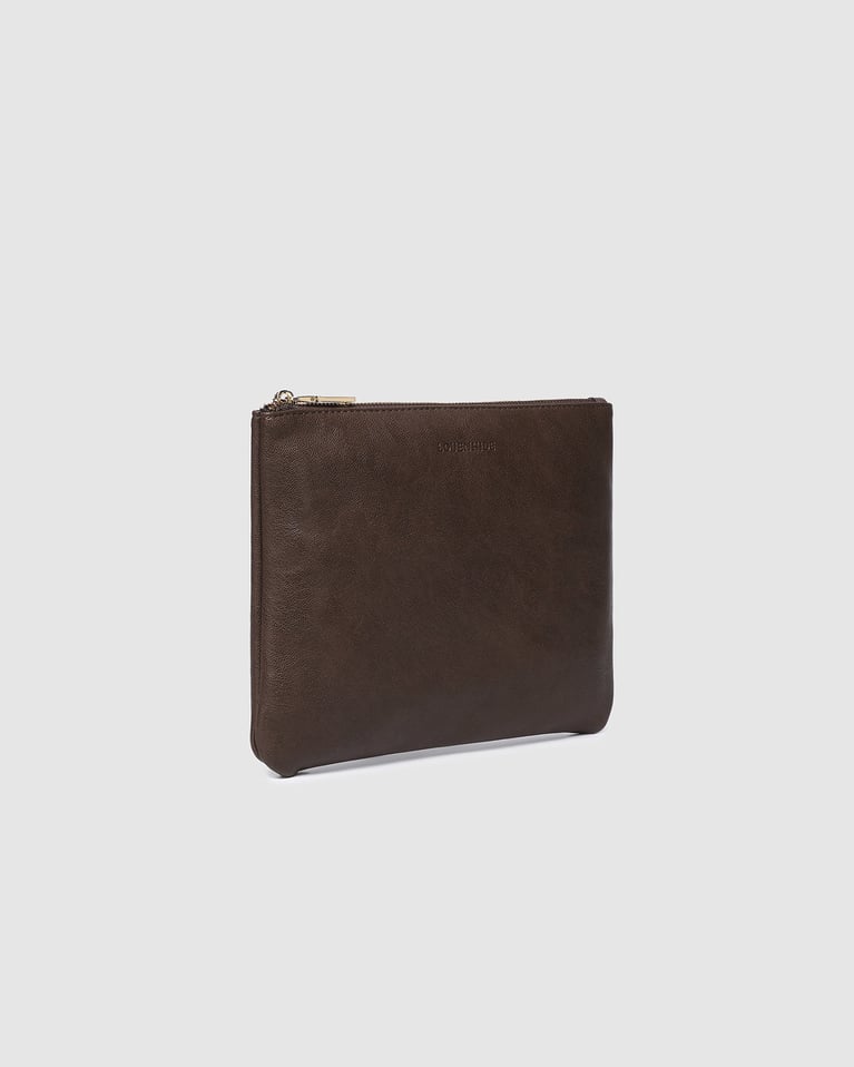 Louenhide Louie Pouch   Saddle Chocolate