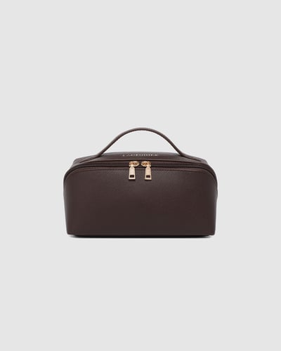 Ellis Makeup Bag - Chocolate