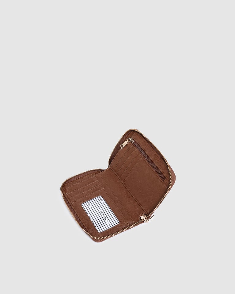 Louenhide Helena Eden Saddle Wallet Set Cognac