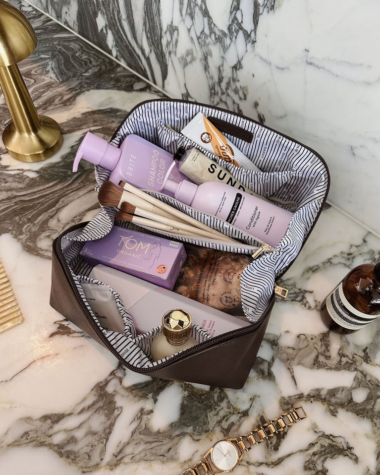 Louenhide Orion & Ellis Cosmetic Case Set Chocolate