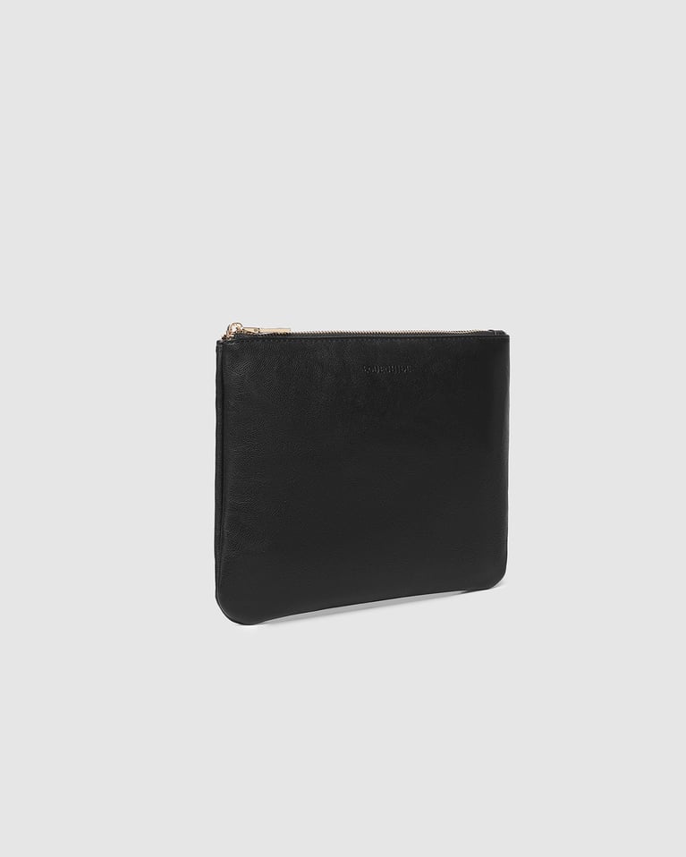 Louenhide Louie Pouch   Saddle Black