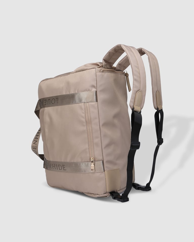 Louenhide Jenn Nylon Travel Bag Beige