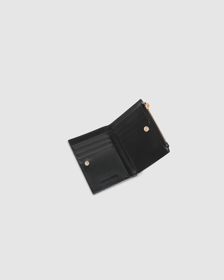Louenhide Lily Woven Wallet Black