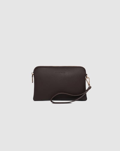 Poppy Clutch - Chocolate