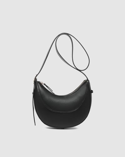 Lane Crossbody Bag   - Black