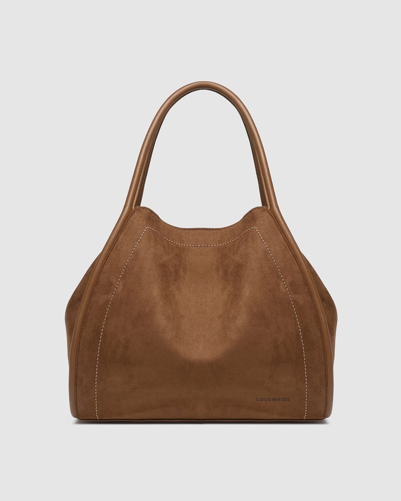Sutton Shoulder Bag Suede Tan