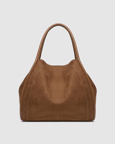 Sutton Shoulder Bag - Suede Tan
