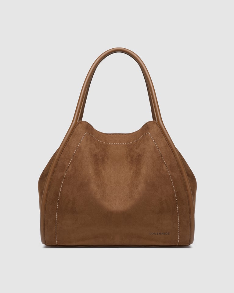 Louenhide Sutton Shoulder Bag Suede Tan