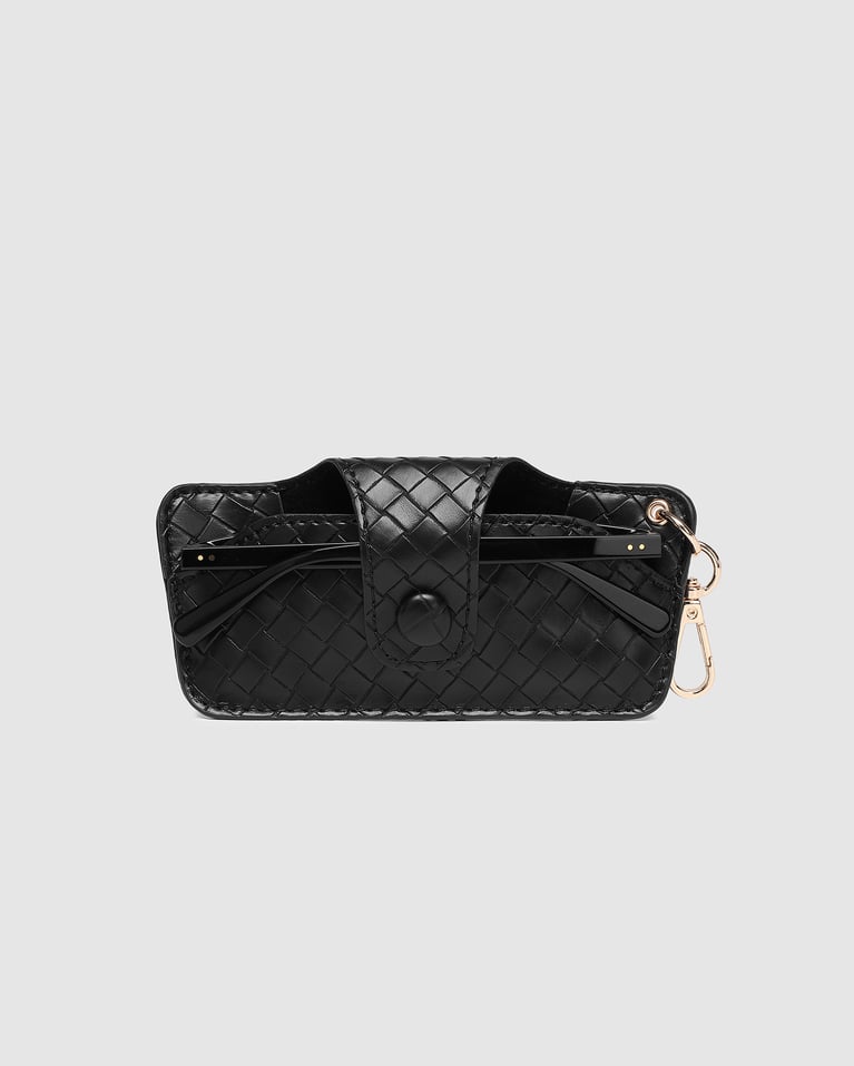 Louenhide Skittle Sunglass Case Woven Black