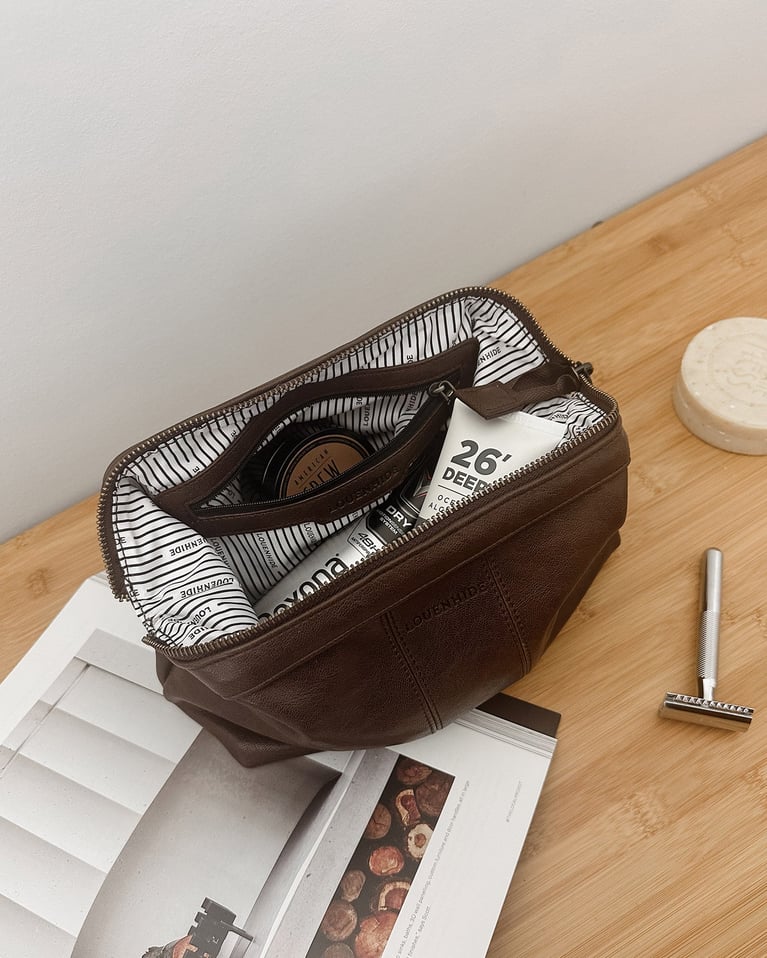Louenhide Albie Cosmetic Case Saddle Chocolate
