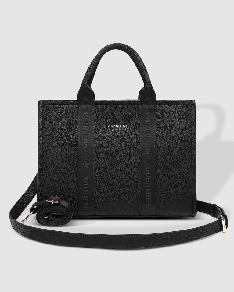 Manhattan Logo Tote Bag Black