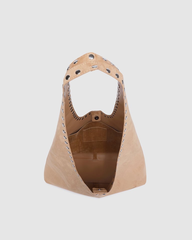 Louenhide Hailey Suede Shoulder Bag   Blonde