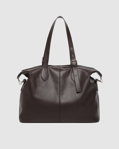 Hampton Tote Bag - Chocolate
