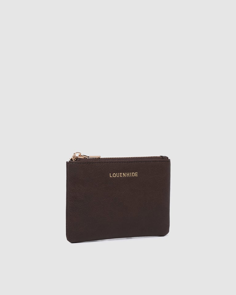 Louenhide Kuta Saddle Cardholder Purse Saddle Chocolate