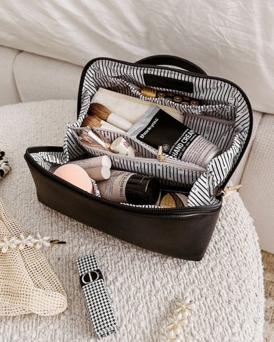 Ellis Makeup Bag - Black - Lifestyle