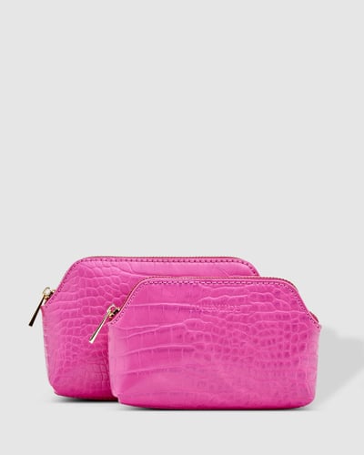 Louenhide Scout and Ruby Gift Set Croc Fuchsia