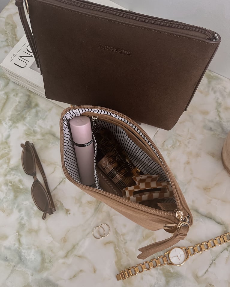 Louenhide The Everyday Suede Pouch Chocolate